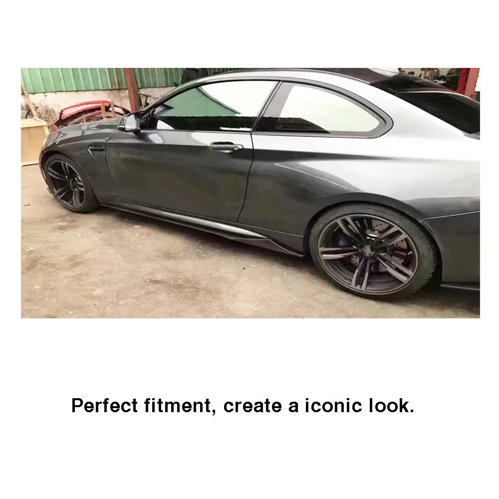 Универсальные боковые юбки из углеродного волокна для BMW M1 M2 M3 M4 M5 M6 AUID S3 S4 S5