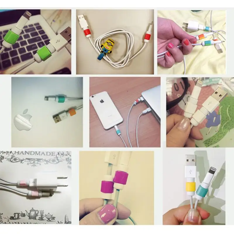 Новый защитный кабель USB для защиты данных защита от обмотки кабеля зарядки