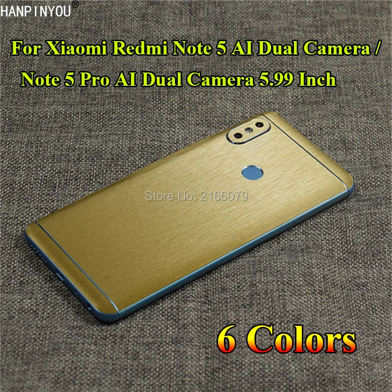 Для Xiaomi Redmi Note5/Note 5 Pro Полное покрытие Задняя матовая металлическая наклейка