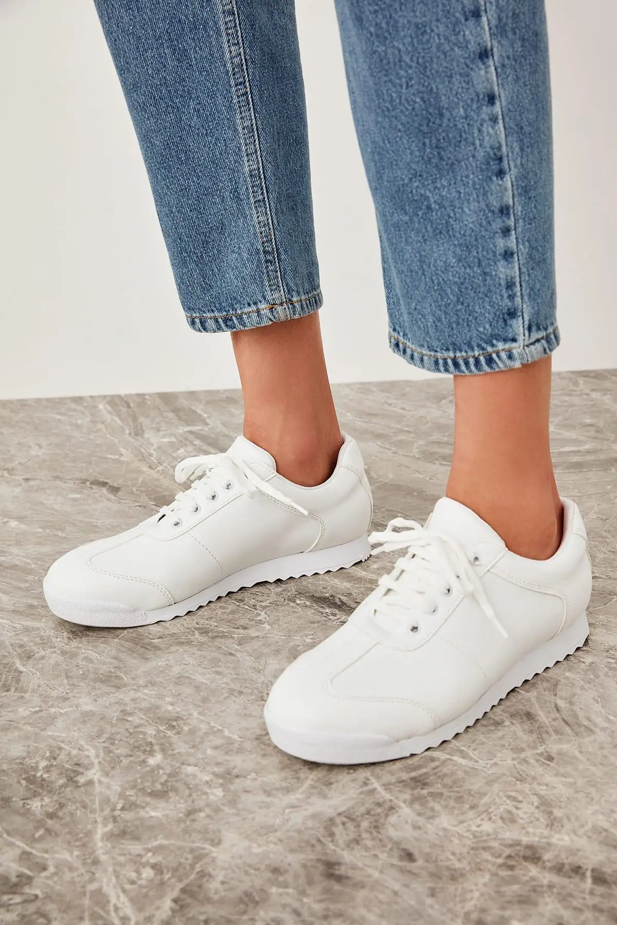 Trendyol белые женские кроссовки TAKSS19CS0030|Женские и кеды| |