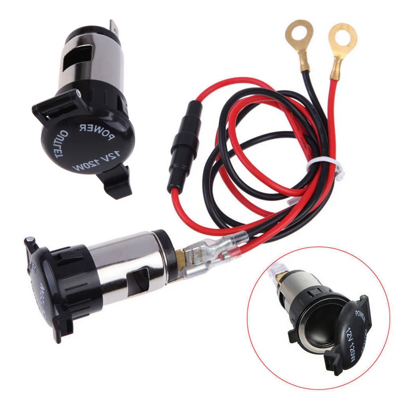 Newest 120W 12V Car Motorcycle Boat Tractor Cigarette Lighter Power Socket Plug Outlet | Автомобили и мотоциклы