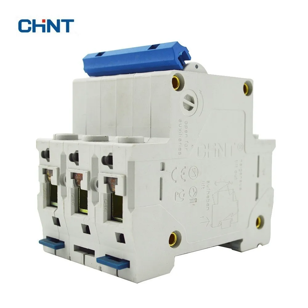 CHINT Mini автоматический выключатель DZ47 60 3P D20 A безопасное и эффективное устройство