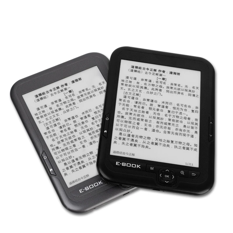 Высокое качество e ink 6 дюймов 600*800 черный дисплей читатель книги библиотеки