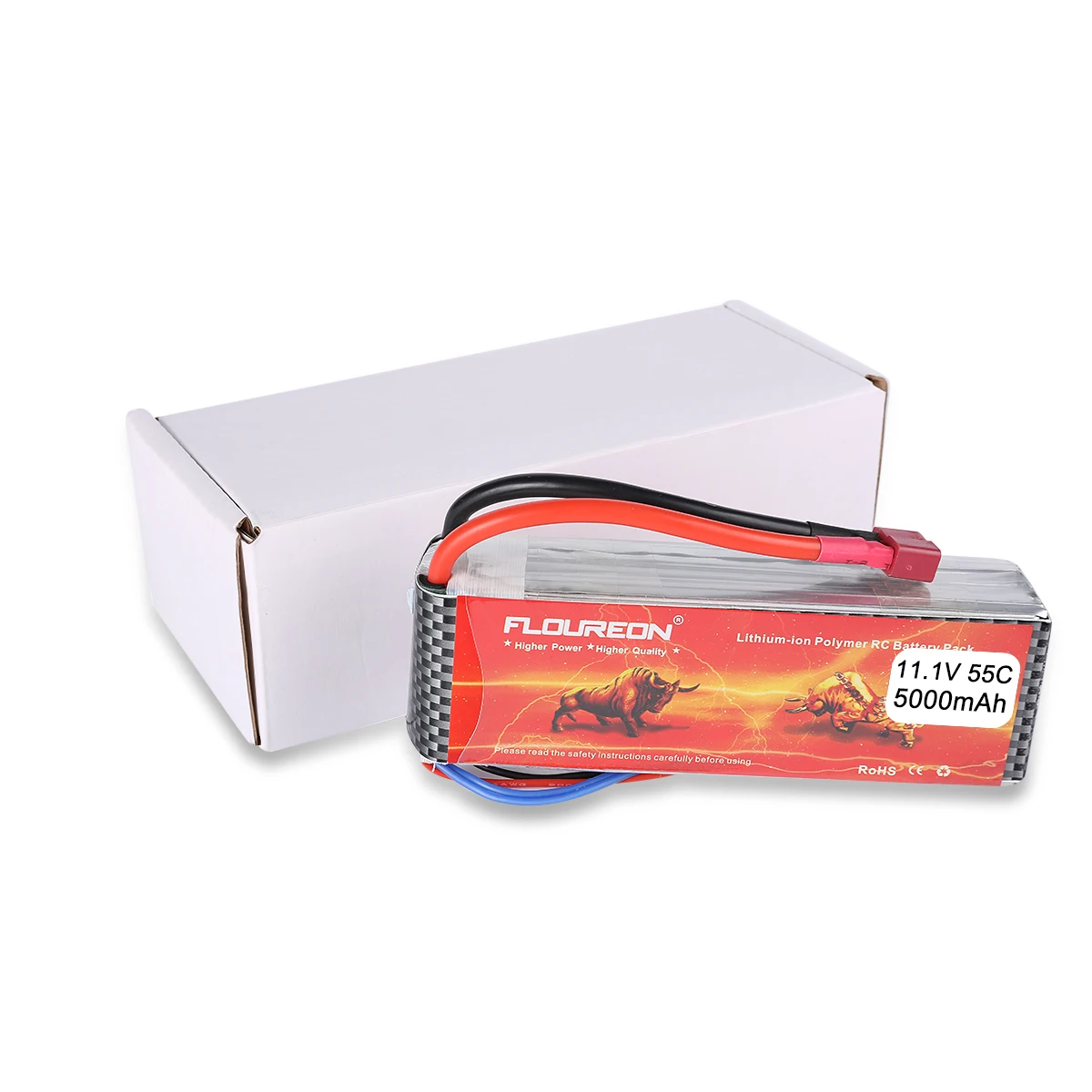 FLOUREON 3S 11 1 V 5000mAh 55C литий полимерный аккумулятор (штепсельная Вилка Deans) для