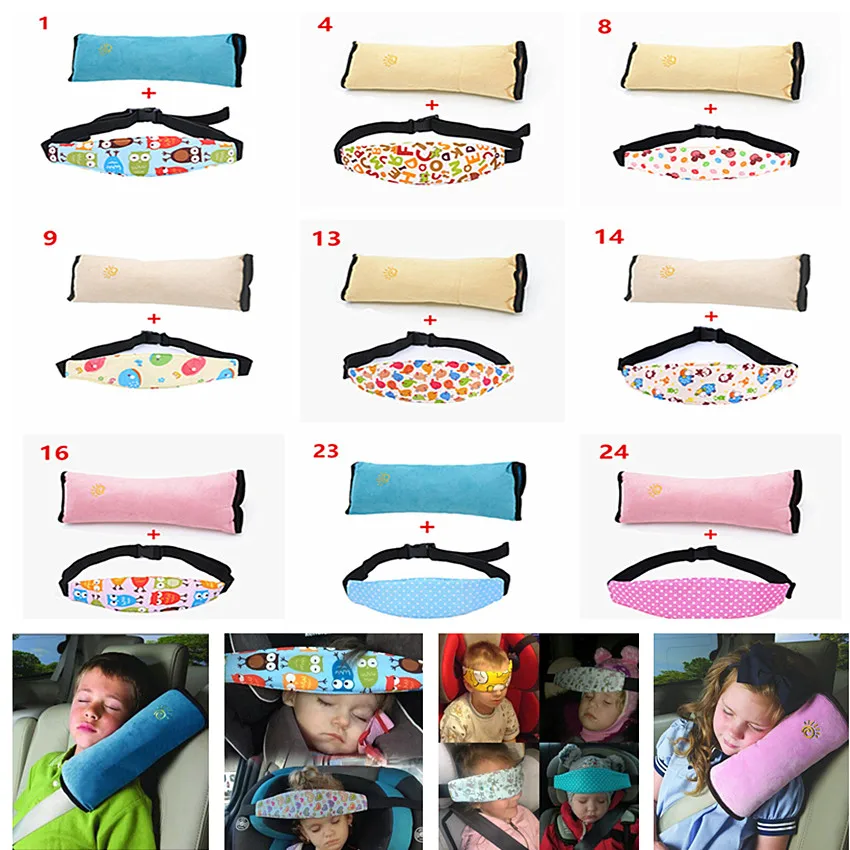 Car Safety Seat Sleep Positioner Children Head and Shoulder Safety Belts Protection Cushion Support Pillow
