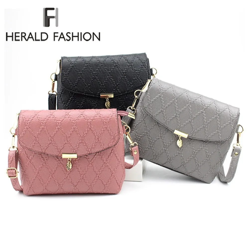 Herald Fashion Новое поступление женская сумка-мессенджер качественная кожаная сумка