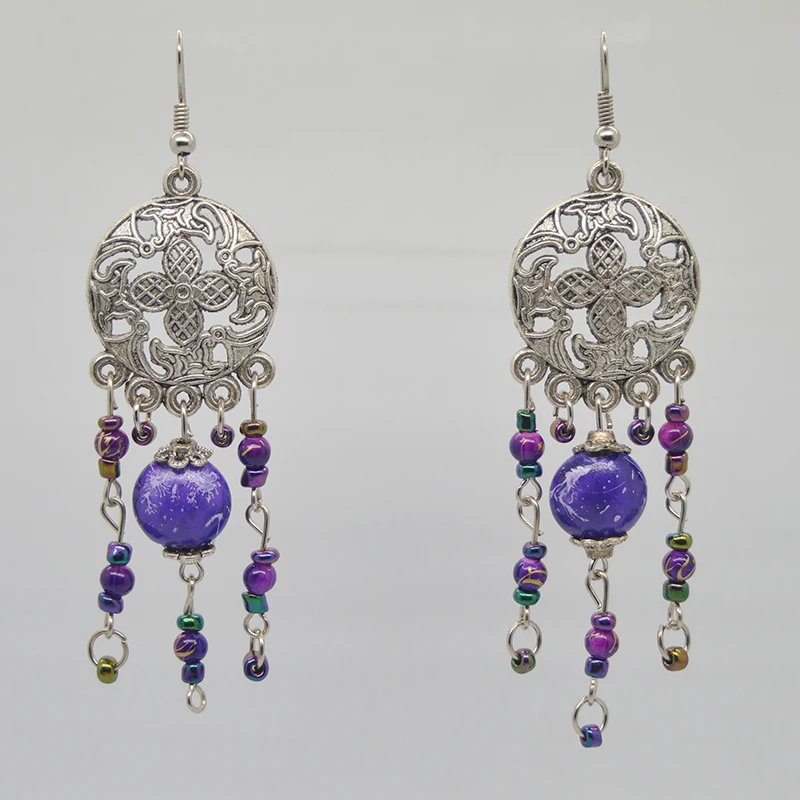 Женские серьги-подвески с искусственным жемчугом Anise длинные геометрические