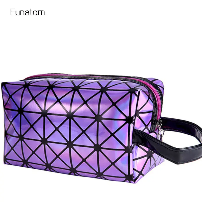 Модная обувь на молнии с геометрическим рисунком Косметичка органайзер Для