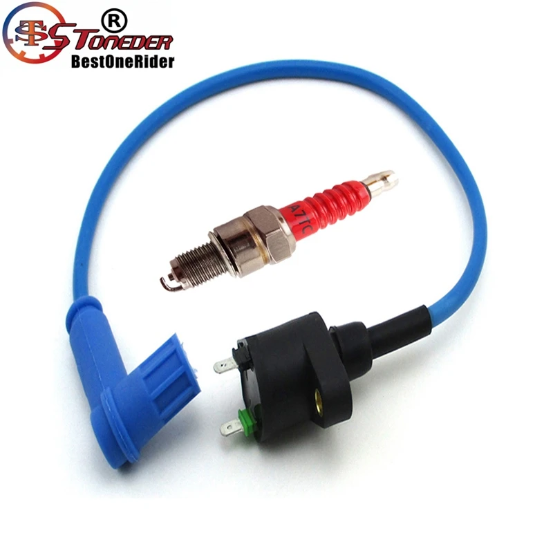 STONEDER синяя катушка зажигания A7TC Свеча для 50cc 70cc 90cc 110cc 125cc 140cc 150cc 160cc мотор грязи