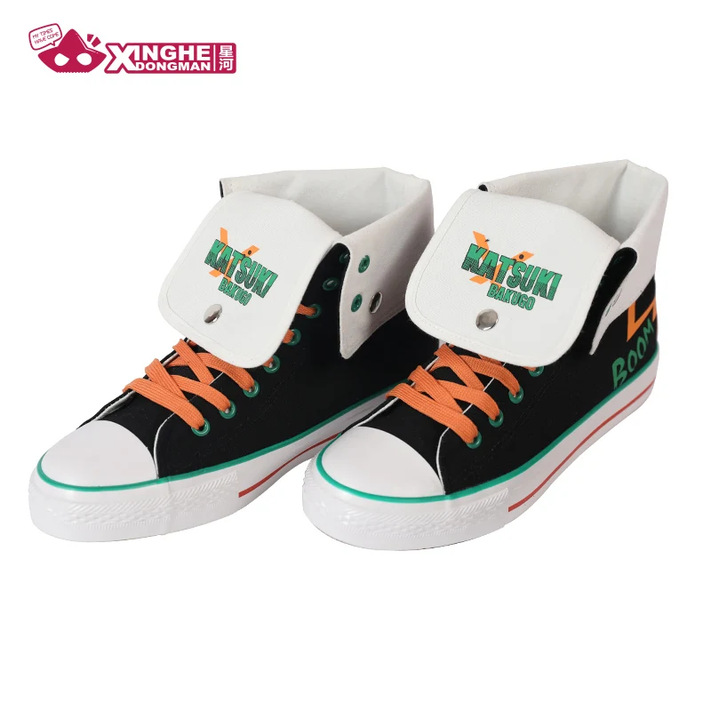 Млечный Путь аниме мой герой Academy высокие холщовые Izuku Midoeiya кроссовки Shoto Todoroki