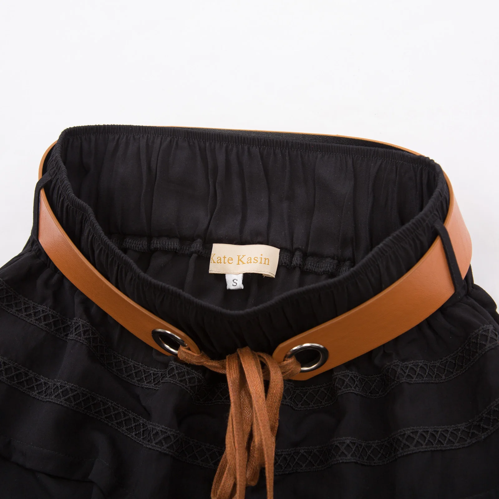 Ретро винтажная Женская удобная эластичная талия вискоза расклешенная