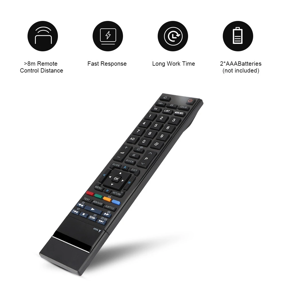 Универсальный пульт дистанционного управления для TOSHIBA TV быстрая замена пульта