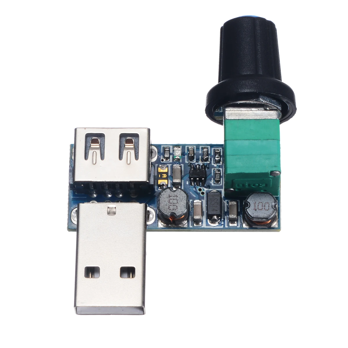 Бесступенчатый USB контроллер скорости вентилятора 5 В до 12 модуль переключения