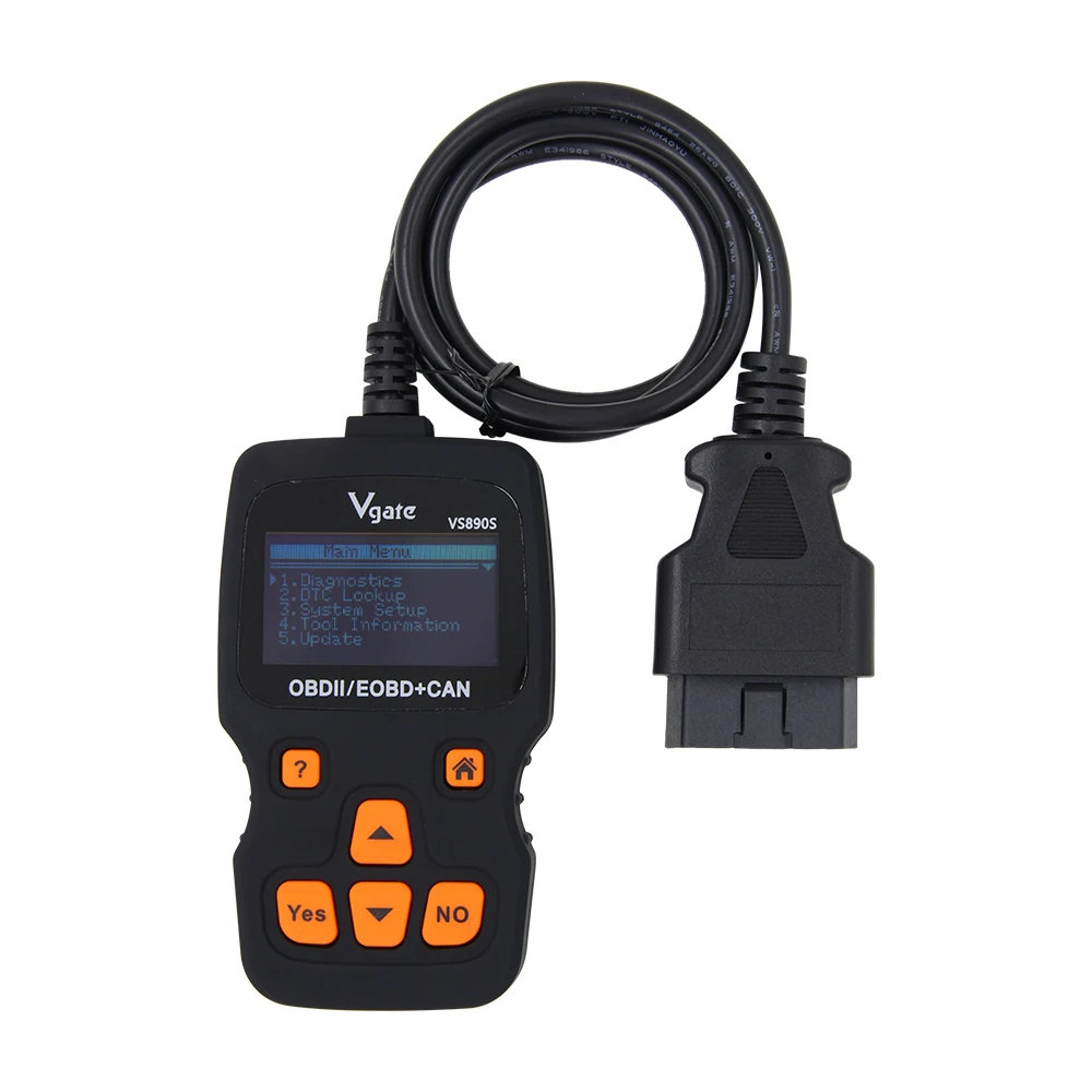 Новые оригинальные Vgate VS890S OBD2 сканер штрих кода неисправности двигателя