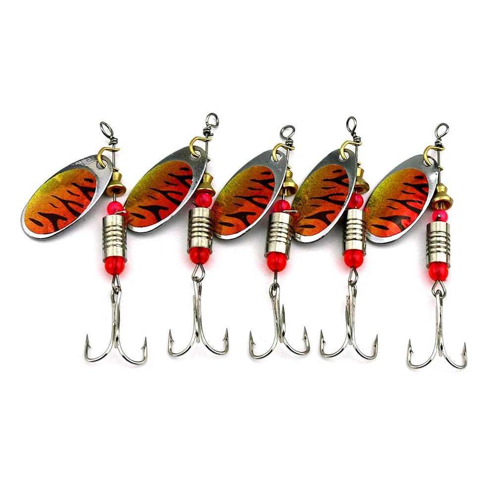 SEWS-Hengjia Spoon Lure Hard Spinnerbait Metal Spinner Fishing Lures Pesca Swimbait Tackle-10Pcs Sp068 | Спорт и развлечения