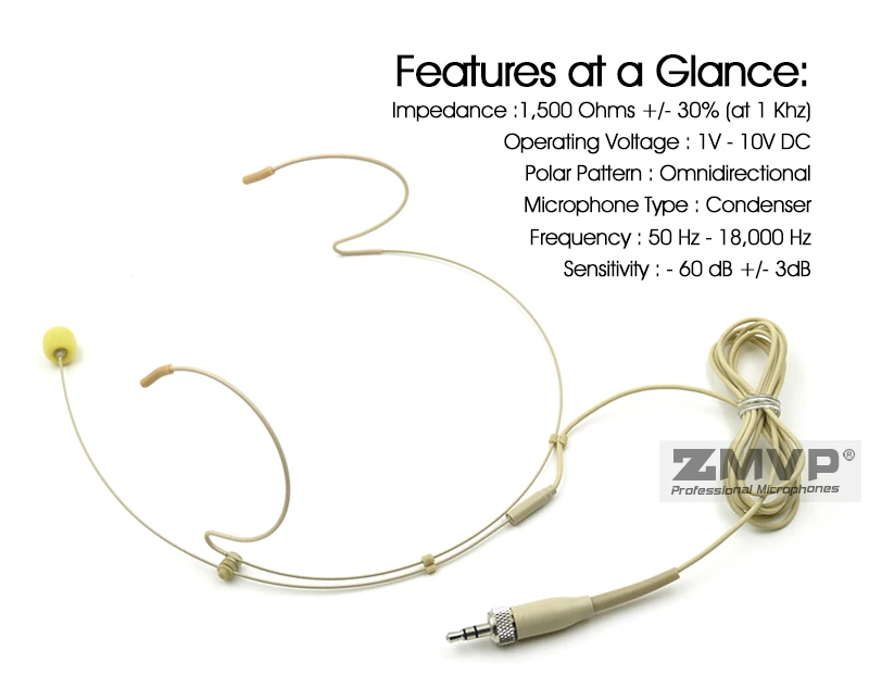 3 шт. профессиональная гарнитура головной убор микрофон конденсаторный для Sennheise