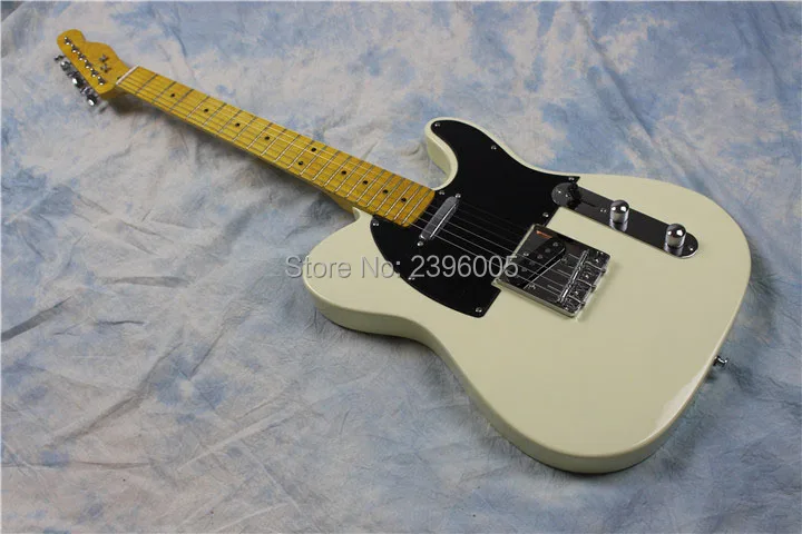 Сказочная гитара tele Guitar крем желтый 52 53 версия ретро тюнер китайский Фабричный