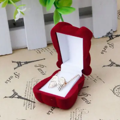 Christmas Bear Violin Baby Carriage Necklace Earrings Ring Jeweler Gift Box | Дом и сад