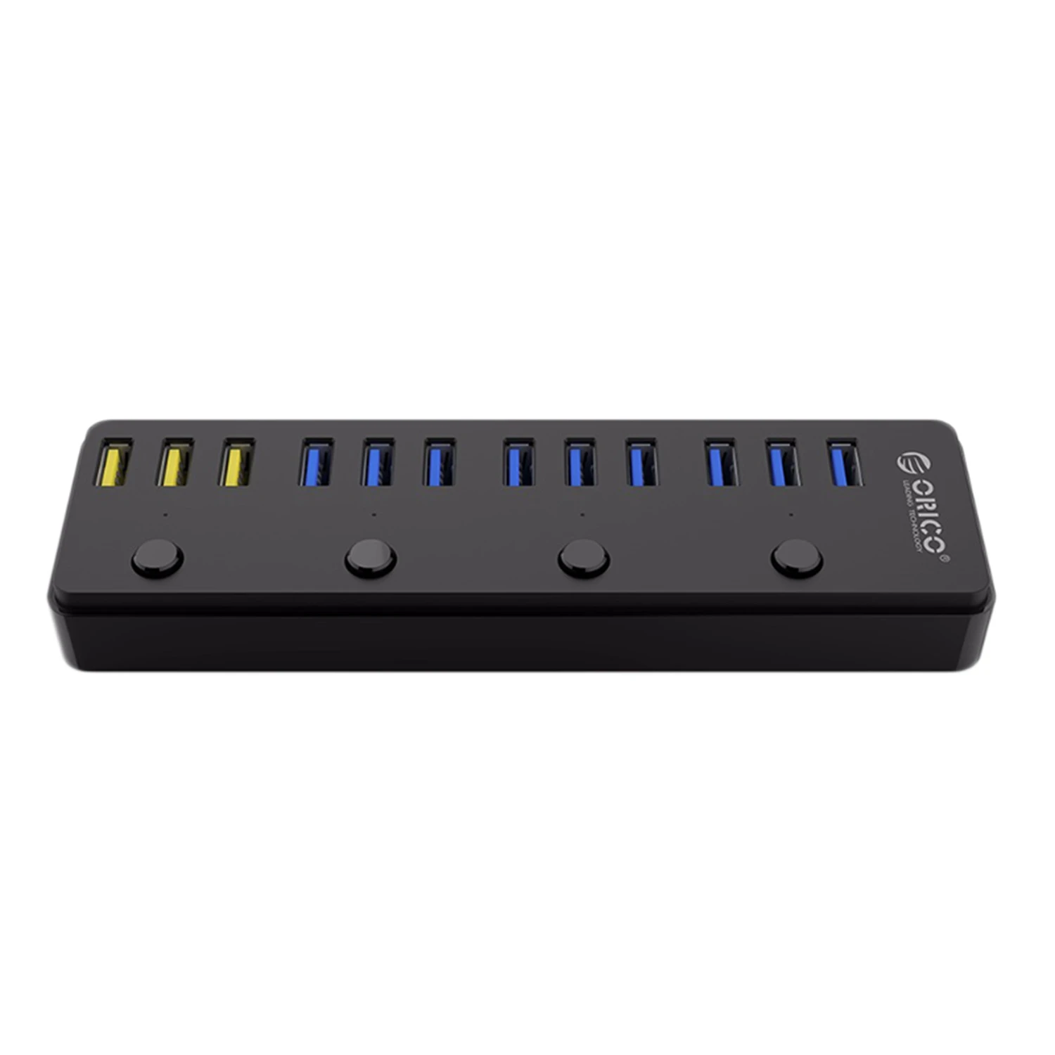 Orico 5 Гбит/с супер скорость 12 портов Usb 3 0 концентратор портативный В 5A адаптер