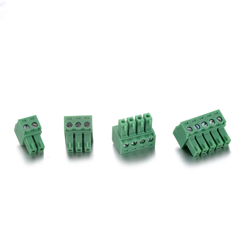 Высокое качество 5 шт. 300 В 8A 2/3/4/5P 3 81 мм 2EDG штекер PCB клеммный блок разъем для
