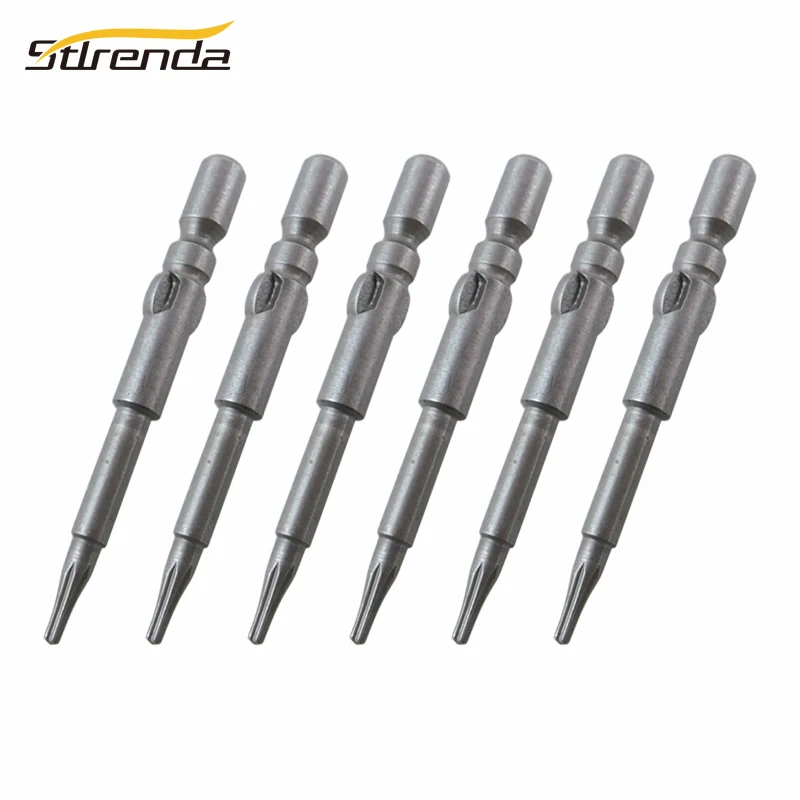 STLRENDA 10 шт. отвертка Torx Набор Магнитных наконечников наконечник T4 T10 Круглый