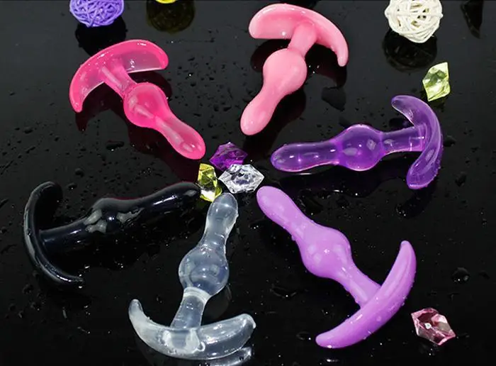 4 Pcs Soft Adult Product Beads Shape Anal Plugs Massager Mini Sex Toy Heart Butt Plug Stimulator Toys Dildo |