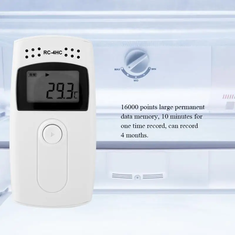 

Температура и регистратор данных влажности RC-4HC Resueable мини Регистраторы usb-камера с флеш-картой памяти внешней Сенсор ABS Температура Регистр...