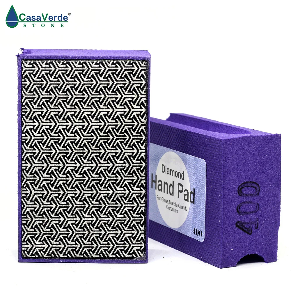 

Grit 400# Electroplated diamond hand polishing pad for polishing glass,stone,tiles,aluminum and iron steel