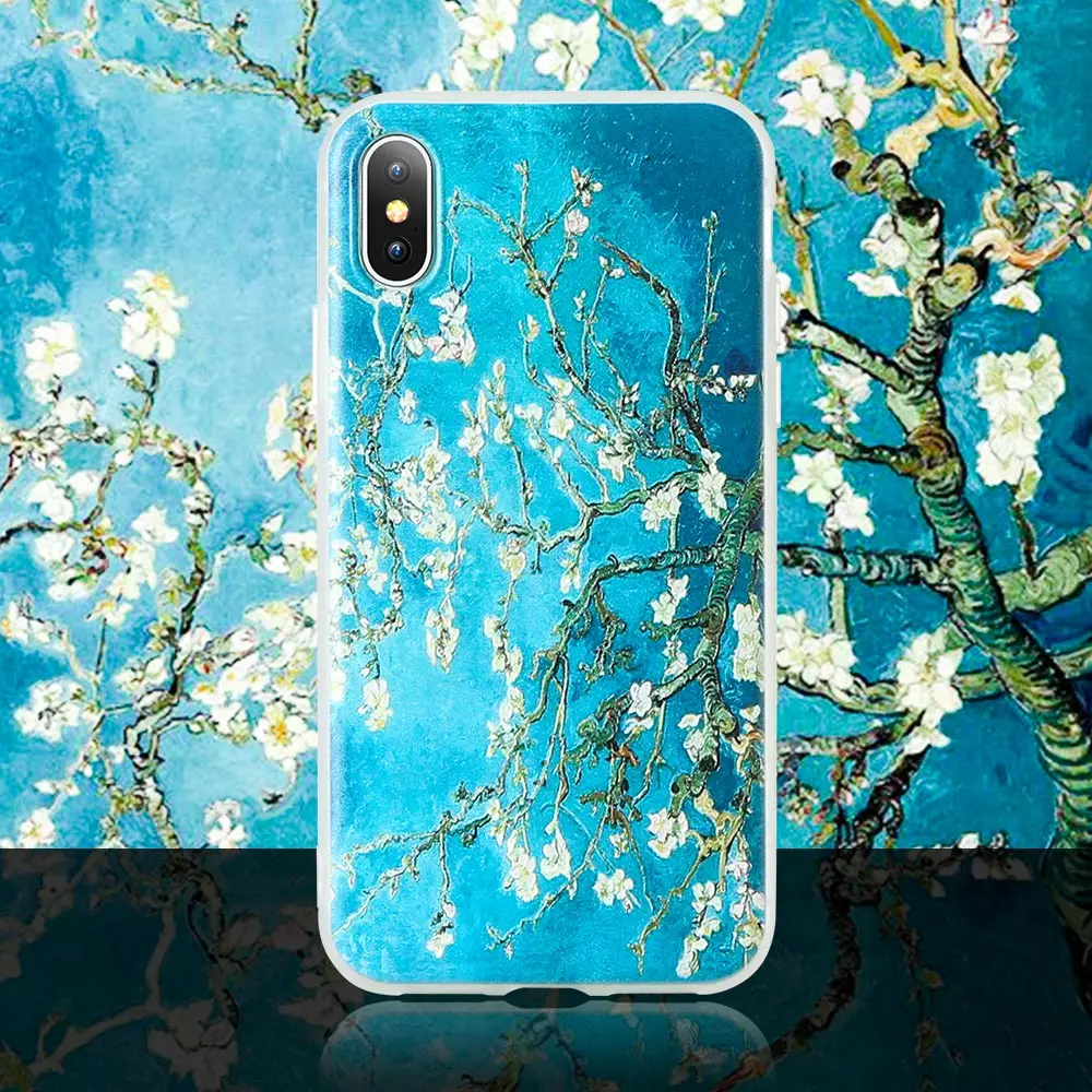 KISSCASE 3D тиснение чехол для телефона с рисунком &quotКартина маслом&quot iPhone X XS Max XR