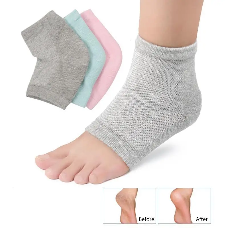 Chilblain Moisture cracked heel socks polyester cotton gel sock crack heels Foot Protection Care Sleeve Relieve pain cushion C3 | Красота и