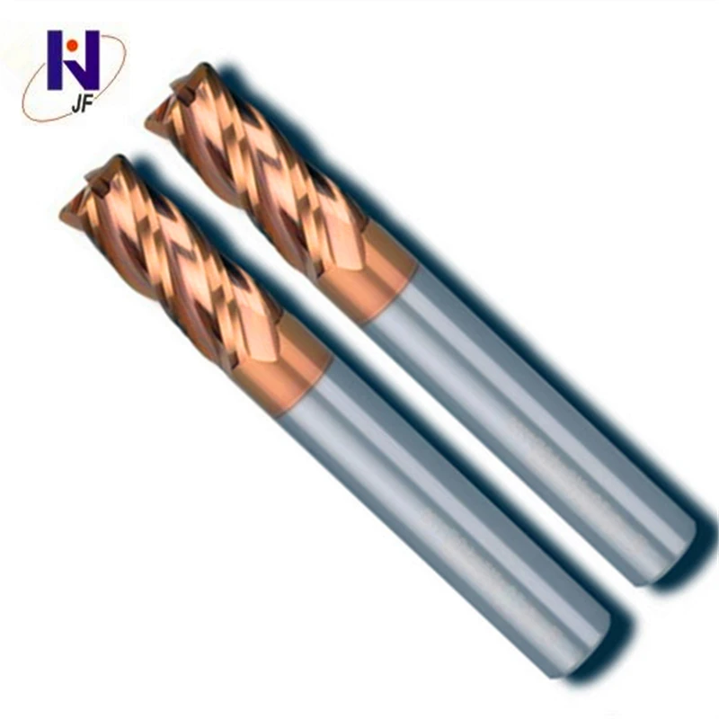 

JF 10PCS/SET D8*20*D8*60*6T end mills with straight shank milling cutter HRC55 AlTiN Coated