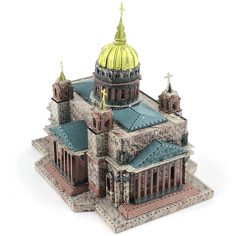Исаакс собора 3D металлические Пазлы Duomo модель наборы лазерная резка сборка
