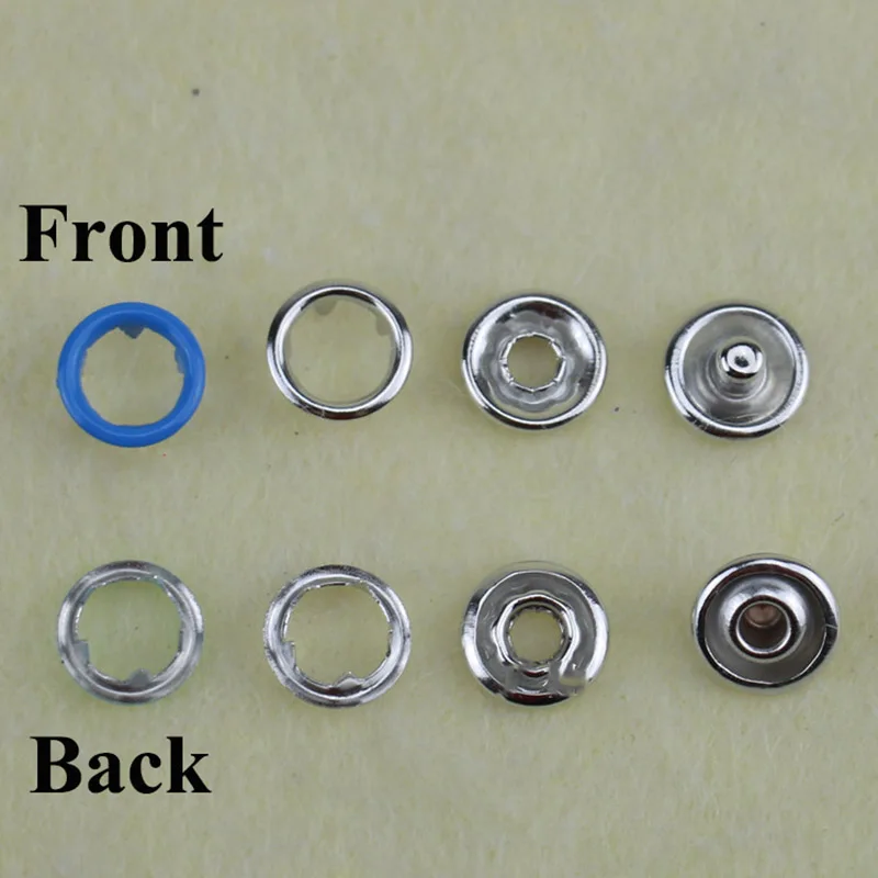 Meetee 100/150/200sets 9.5mm Colors Metal Prong Ring Buttons Baby Clothing Snap Sewing Craft Install Tool accessories AP642|Пуговицы| |