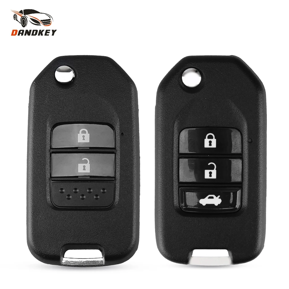 Dandkey 2/3 кнопочный модифицированный флип чехол для Honda Accord Civic City XRV Vezel Odyssey|Ключ от