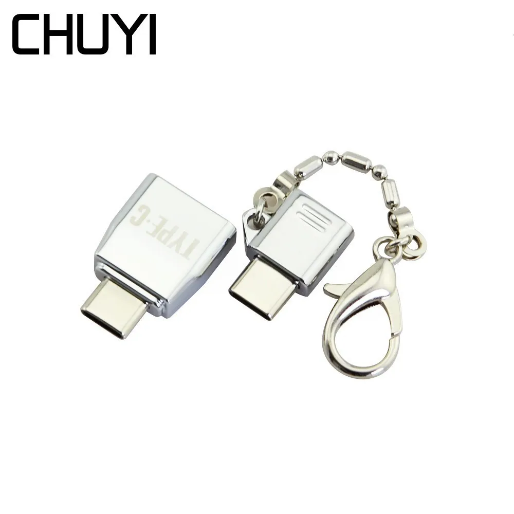 Мини USB Type C OTG адаптер для компьютерных аксессуаров Macbook Huawei P20 Lite папа к Micro/USB