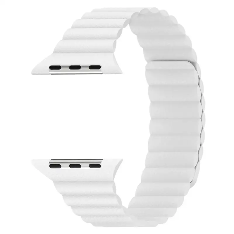 Магнитный кожаный ремешок для часов браслет iWatch 1 2 3 38 мм умный умные аксессуары |