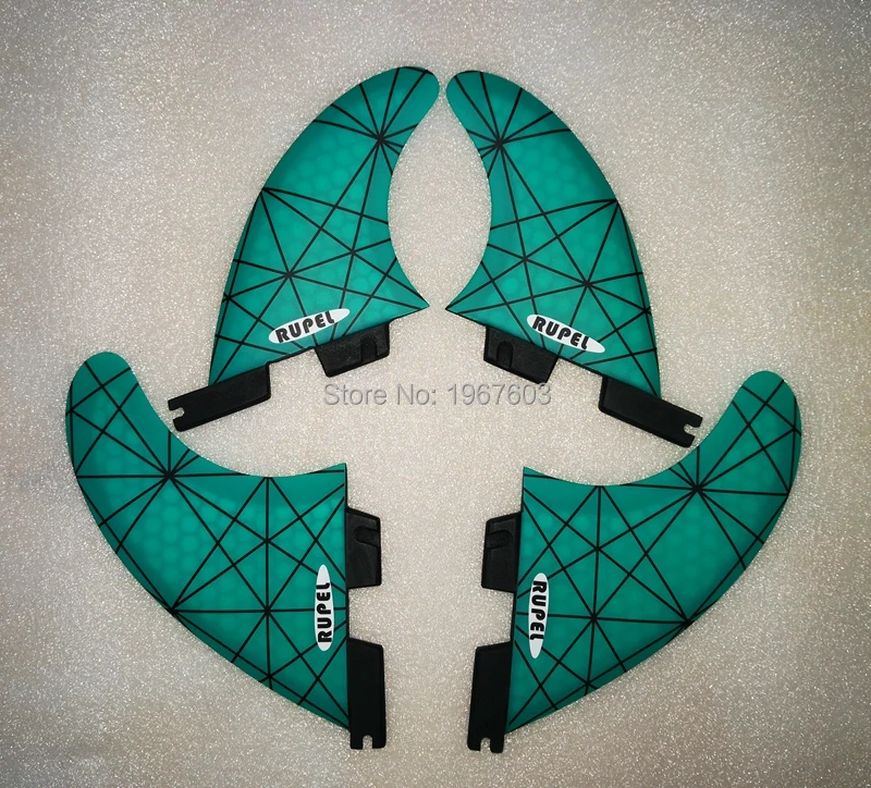 FC II Quad набор досок для серфинга плавники G5GX M S зеленая линия плавник доска SUP SurfFins