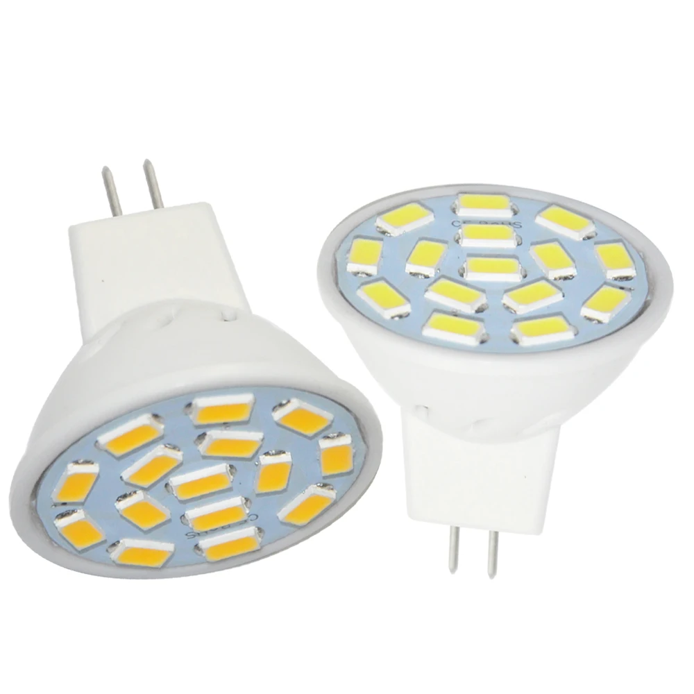 2 шт. MR11 15 светодиодов 5730 SMD лампа GU4 Мини прожектор домашний декор Освещение AC/DC 10В