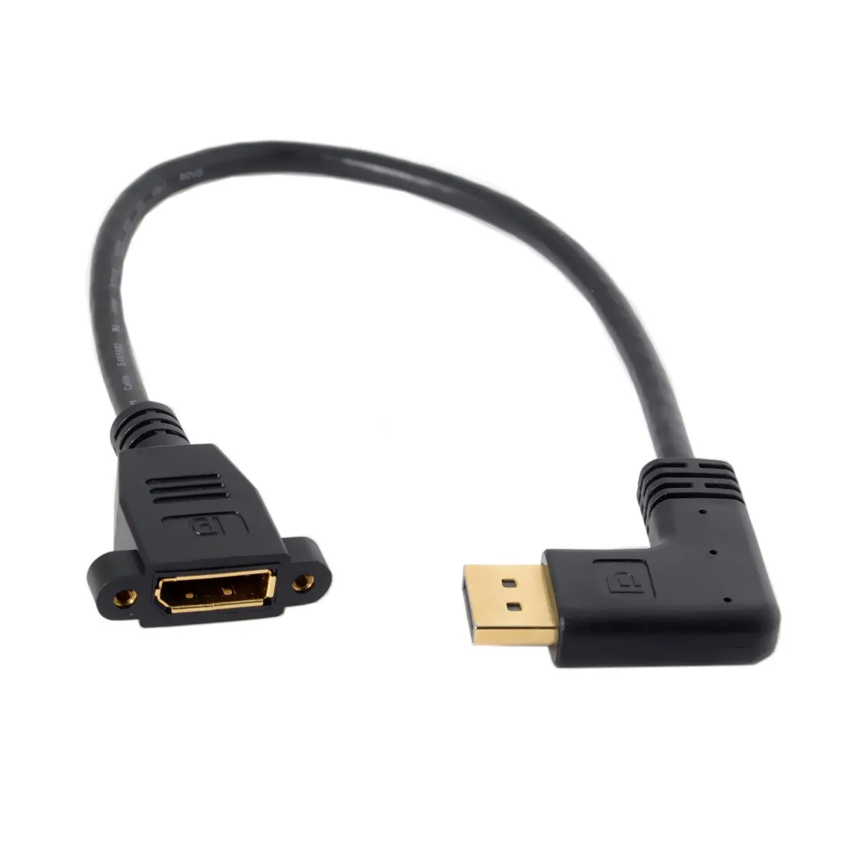 CYDZ Display Port Male to Female 90 градусов правый вниз угловой Удлинительный