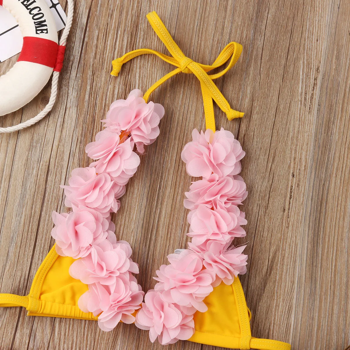 Новинка лета 2019 сексуальное бикини с цветами для новорожденных девочек