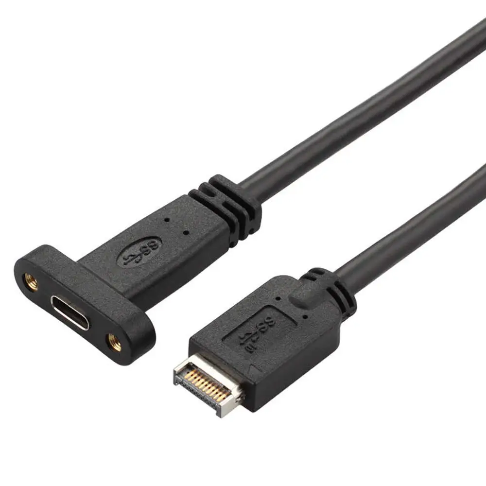 TTKK USB 3 1 Тип E PCI-E к C женский Gen 2 Удлинительный кабель кронштейн профиля |