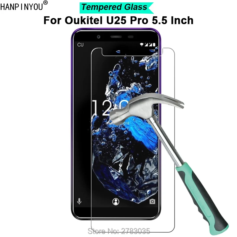 Ультратонкое закаленное защитное стекло для Oukitel U25 Pro 5 дюйма твердость 9H 2.5D |