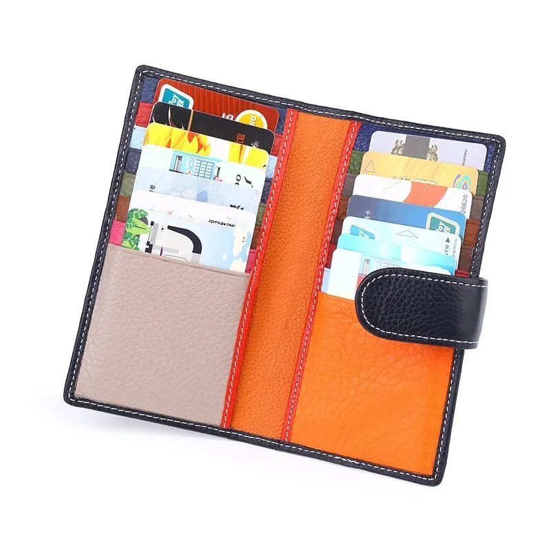 

Card Wallet Women & Men Card Bags Name ID Business Card Holder Real Cowhidee Genuine Leather 14 Bank Credit Card ID Card Case
