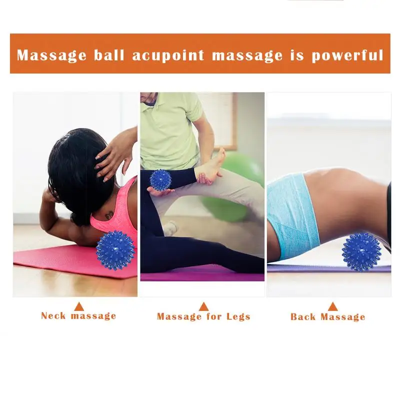 

7CM Hard PVC Thorn Acupoint Massage Ball Fasciitis Muscle Soreness Cushioned Pain Relief Stimulating Foot Massage For Plantar