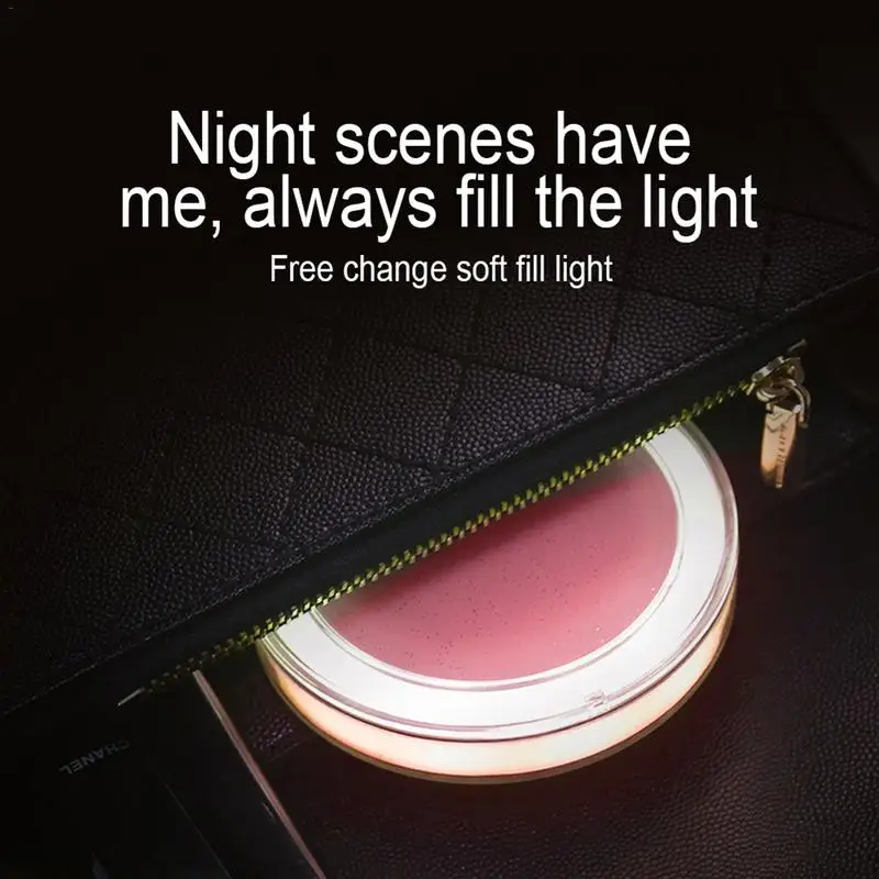 Мини зеркало для макияжа с 3 кратным увеличением ручное складное маленькое