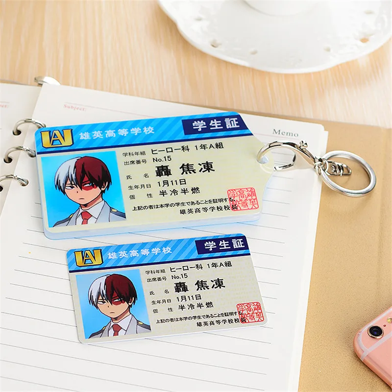 2 шт./набор акриловая игрушка My Hero academic card sleeve аниме Izuku Bakugou Todoroki Студенческая