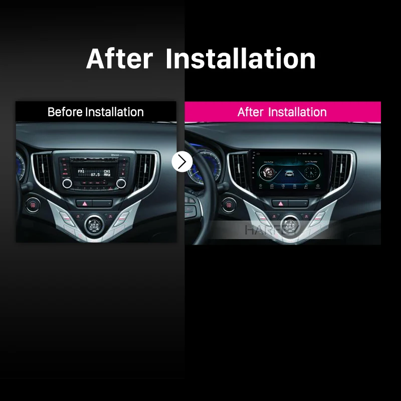 Harfey Авто Стерео 9 &quotHD Android 8 1 Bluetooth навигация 3G Автомобильный GPS для Suzuki Baleno 2016