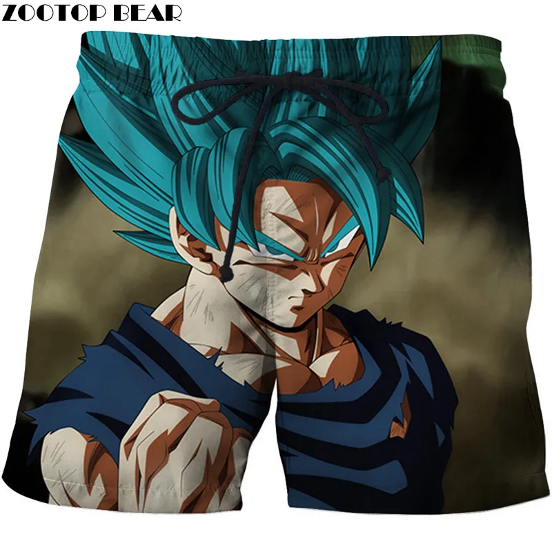 Мощность Для мужчин шорты летние Повседневное Мужской Новый Шорты Dragon Ball Гоку