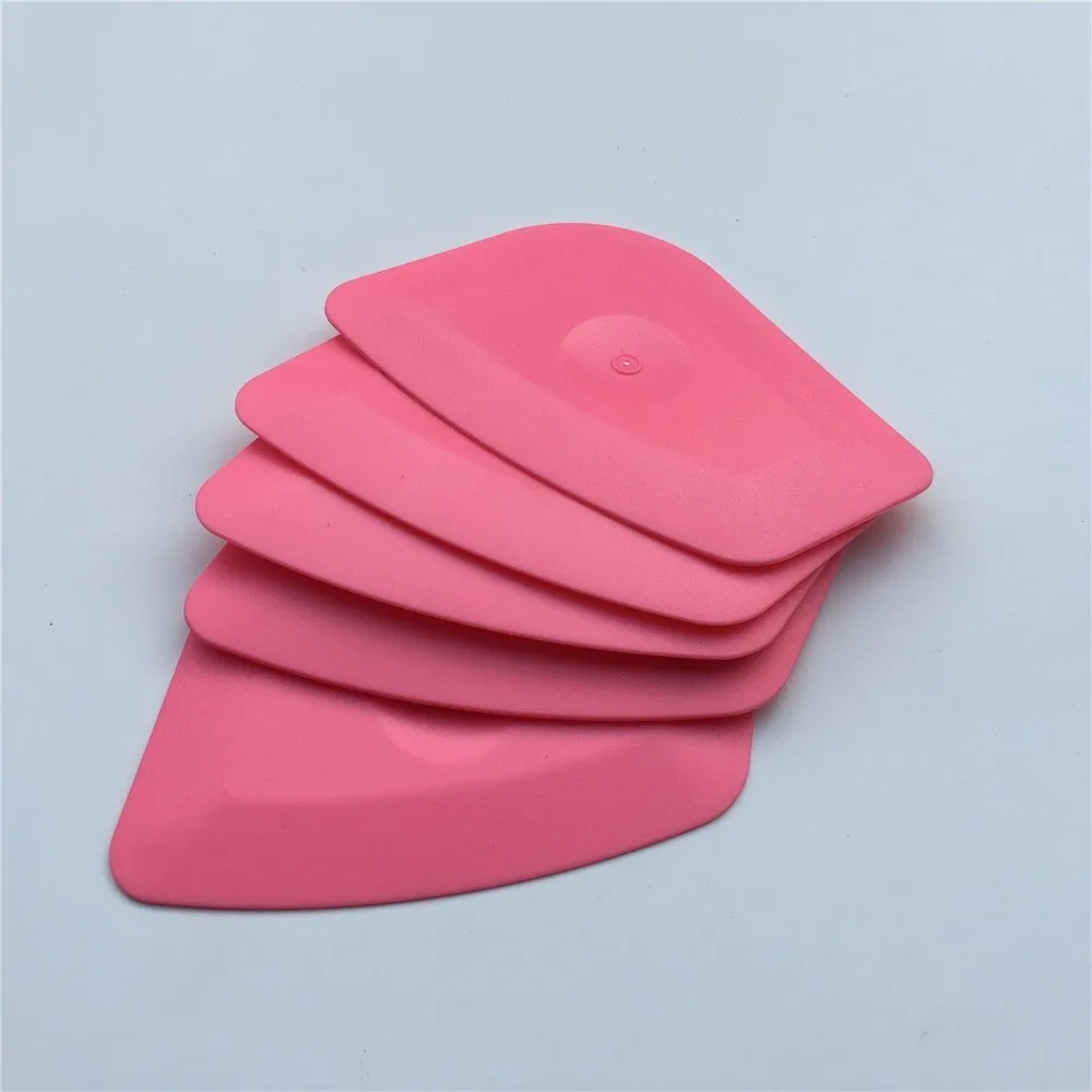 

5pcs/Lot Foil Squeegee Vinyl Film Car Wrap Auto Home Office Car Film Sticker Install Cleaning Pink Scraper Window Tints Tool