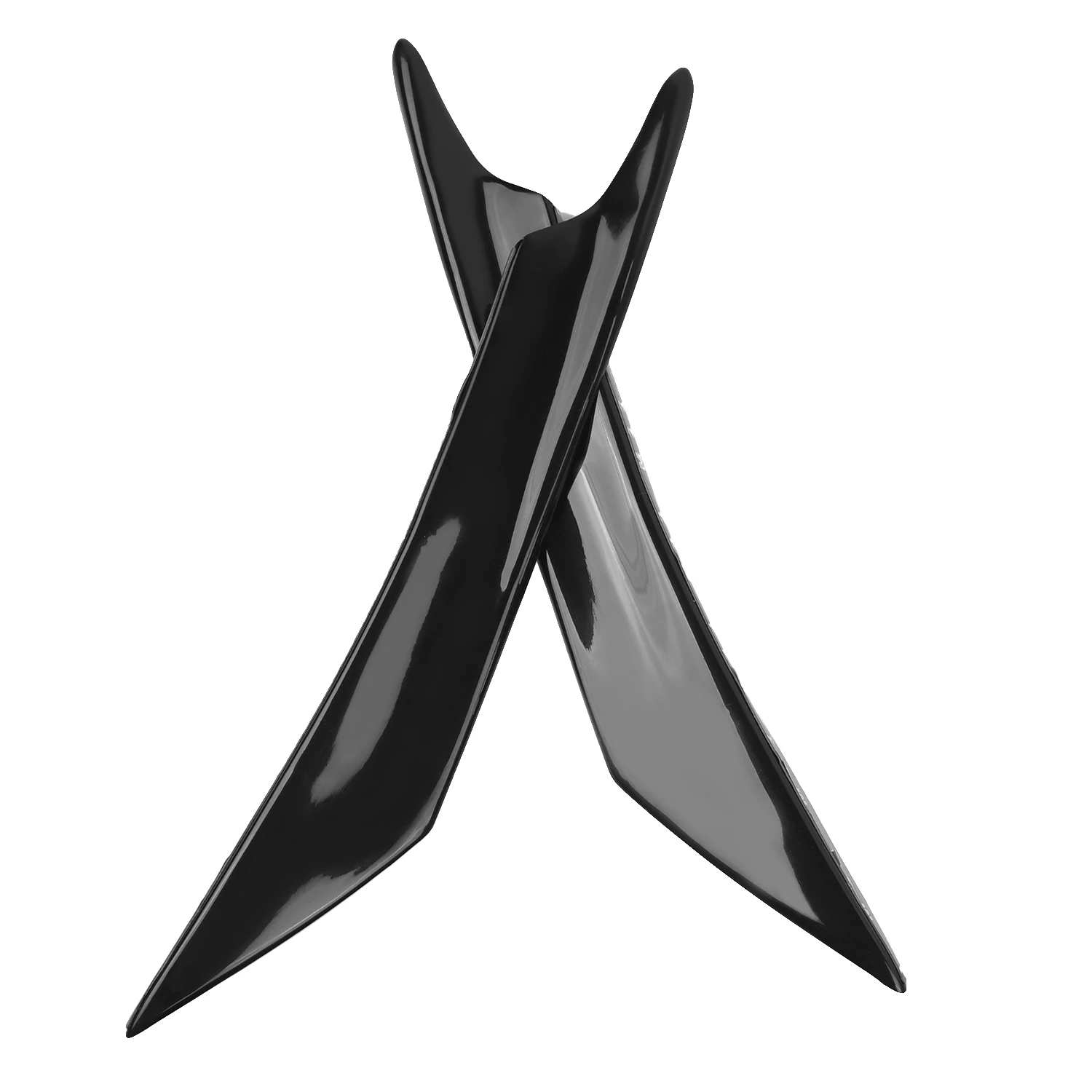 4 шт. Универсальный передний бампер для губ Splitter Fin Body Spoiler Canards Black Trim NEW
